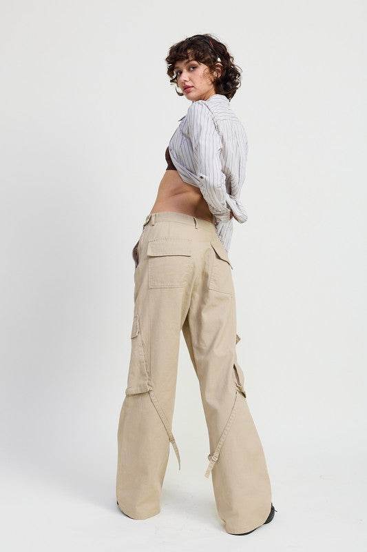 CARGO PANTS WITH POCKET DETAIL - Shop Style & More | Fresh Looks, Everyday Deals & Free Shipping