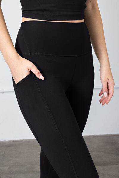 Faith Apparel High Waist Wide Waistband Leggings - Shop Style & More | Fresh Looks, Everyday Deals & Free Shipping