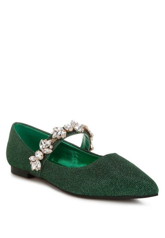 Flavia Diamante Brooch Glitter Ballerinas - Shop Style & More | Fresh Looks, Everyday Deals & Free Shipping