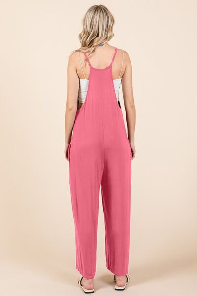 Culture Code Full Size Sleeveless Wide Leg Jumpsuit with Pockets Jumpsuits