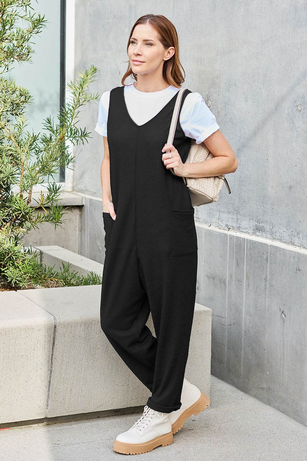 Double Take Full Size Sleeveless Straight Jumpsuit - Shop Style & More | Fresh Looks, Everyday Deals & Free Shipping