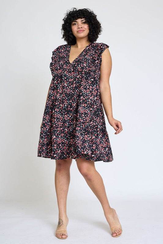 Leopard Flutter Sleeve V Neck Dress - Shop Style & More | Fresh Looks, Everyday Deals & Free Shipping