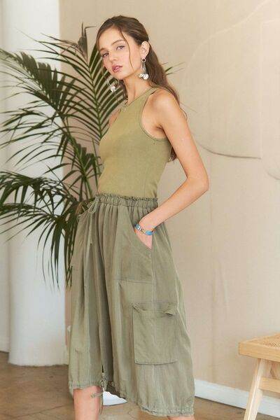 ADORA Drawstring Sleeveless Washed Dress - Shop Style & More | Fresh Looks, Everyday Deals & Free Shipping