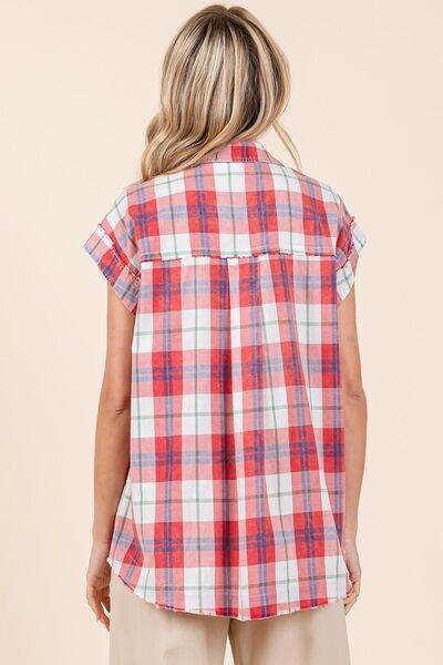 Mittoshop Mineral Wash Plaid Button Down Shirt - Shop Style & More | Fresh Looks, Everyday Deals & Free Shipping