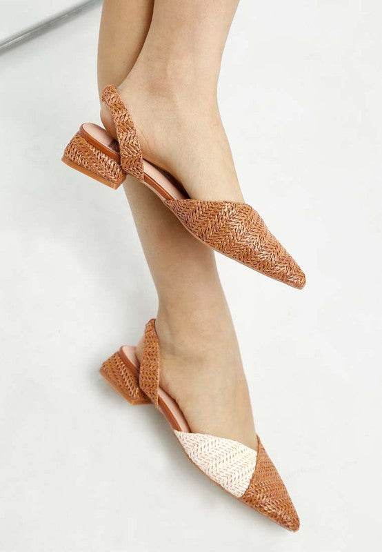 Kinjay Pointy Toe Slingback Sandals - Shop Style & More | Fresh Looks, Everyday Deals & Free Shipping