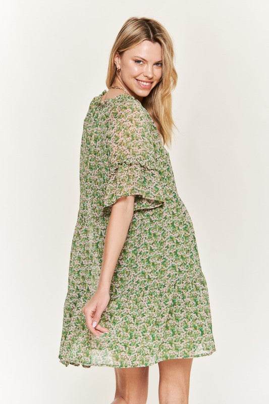 Floral print v-neck mini dress - Shop Style & More | Fresh Looks, Everyday Deals & Free Shipping