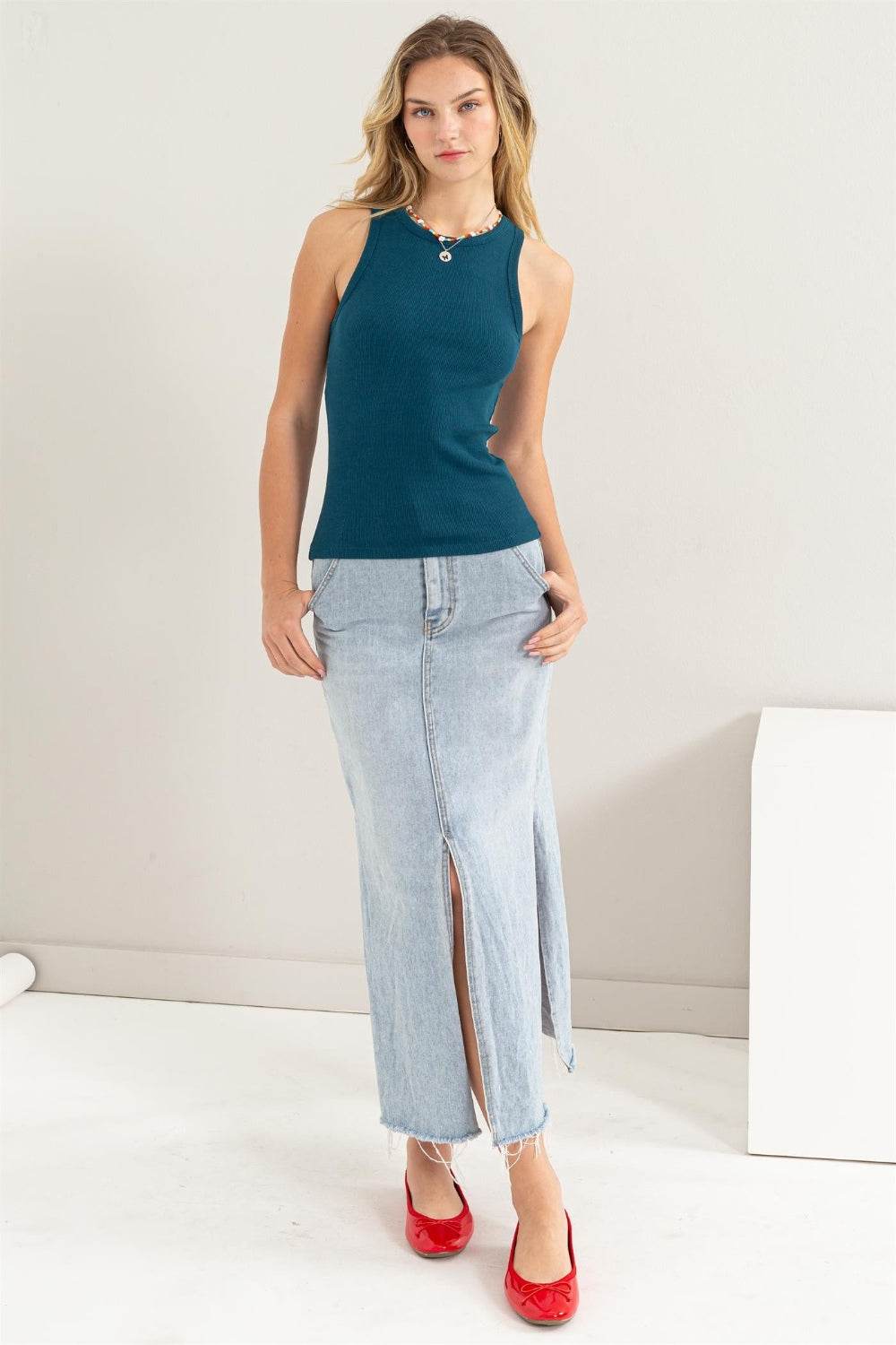 HYFVE Ribbed Round Neck Tank - Shop Style & More | Fresh Looks, Everyday Deals & Free Shipping