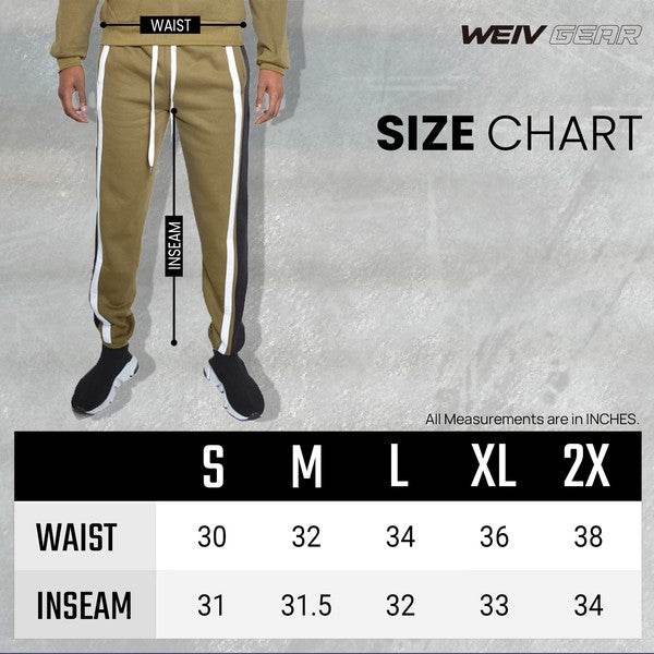 3 STRIPE COLOR BLOCK SWEAT PANTS - Shop Style & More | Fresh Looks, Everyday Deals & Free Shipping