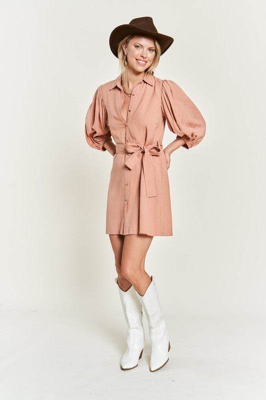 SOLID BUTTON DOWN DRESS PLUS JBJ1004P - Shop Style & More | Fresh Looks, Everyday Deals & Free Shipping