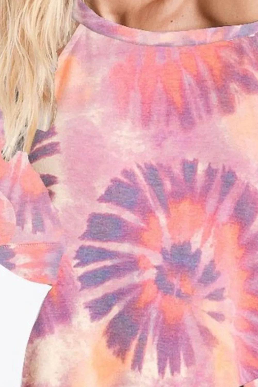 BiBi Tie Dye Print Terry T-Shirt - Shop Style & More | Fresh Looks, Everyday Deals & Free Shipping