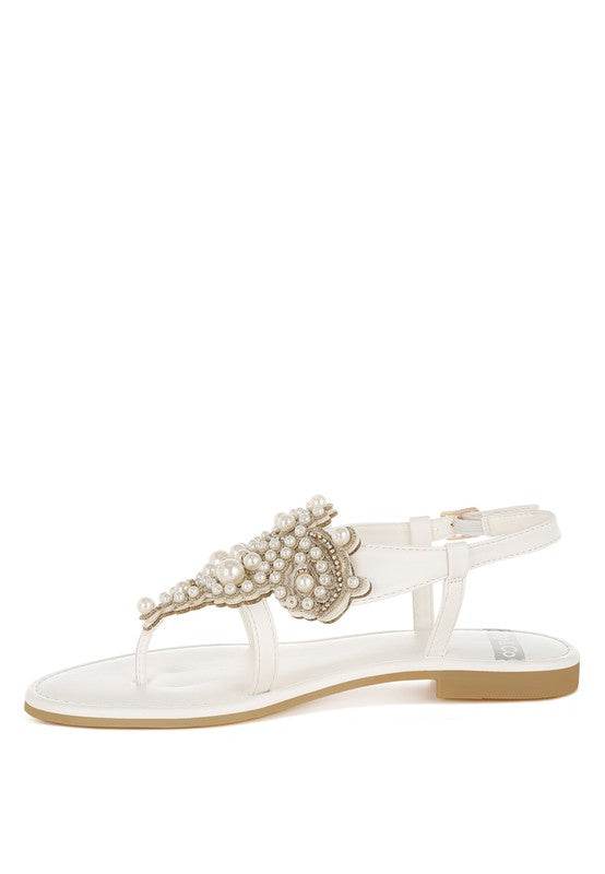 Nayasa Pin Buckle Pearls Flats - Shop Style & More | Fresh Looks, Everyday Deals & Free Shipping
