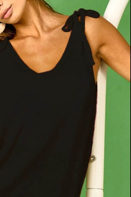 BiBi Tied Shoulder Solid Knit Top - Shop Style & More | Fresh Looks, Everyday Deals & Free Shipping