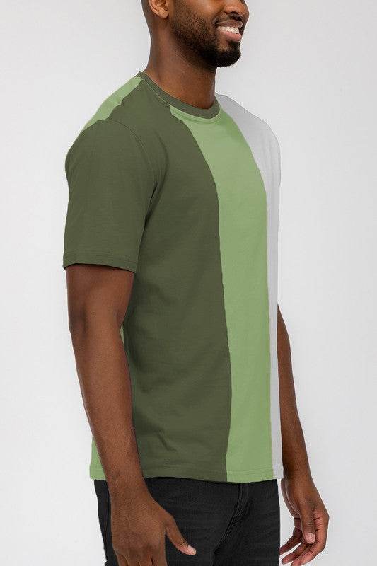 VERTICAL COLOR BLOCK TSHIRT - Shop Style & More | Fresh Looks, Everyday Deals & Free Shipping