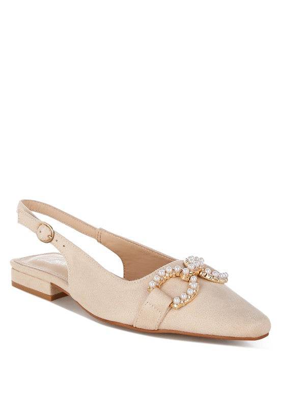 Salova Pearl-Studded Horsebit Flats - Shop Style & More | Fresh Looks, Everyday Deals & Free Shipping