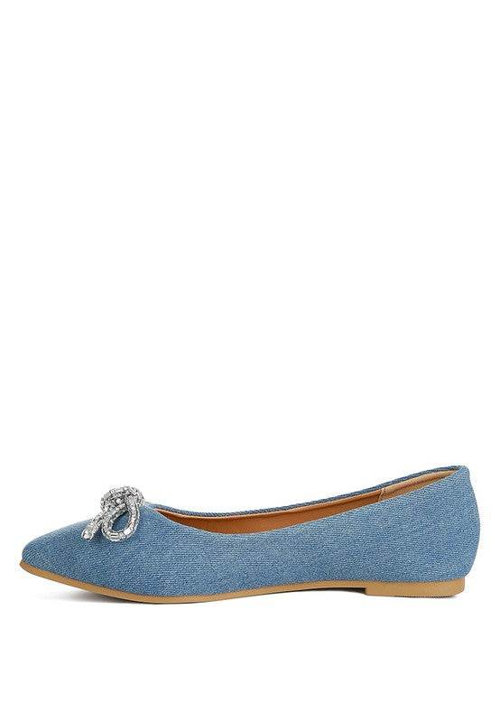 Ellerby Embellished Bow Detail Ballet Flats - Shop Style & More | Fresh Looks, Everyday Deals & Free Shipping