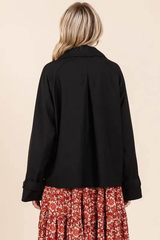 Mittoshop Double Breasted Long Sleeve Trench Coat Jacket - Shop Style & More | Fresh Looks, Everyday Deals & Free Shipping