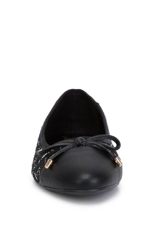 Junpey Plaid Tweed Ballet Flats - Shop Style & More | Fresh Looks, Everyday Deals & Free Shipping