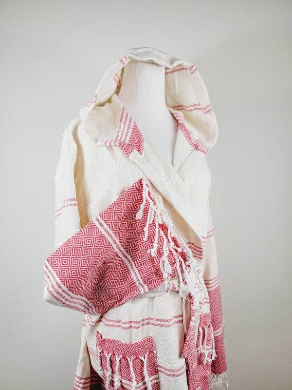 Unisex Robe, Beach or spa Robe with pockets - Red - Shop Style & More | Fresh Looks, Everyday Deals & Free Shipping