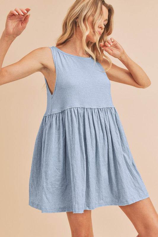 Aemi + Co Round Neck Mini Tank Dress - Shop Style & More | Fresh Looks, Everyday Deals & Free Shipping