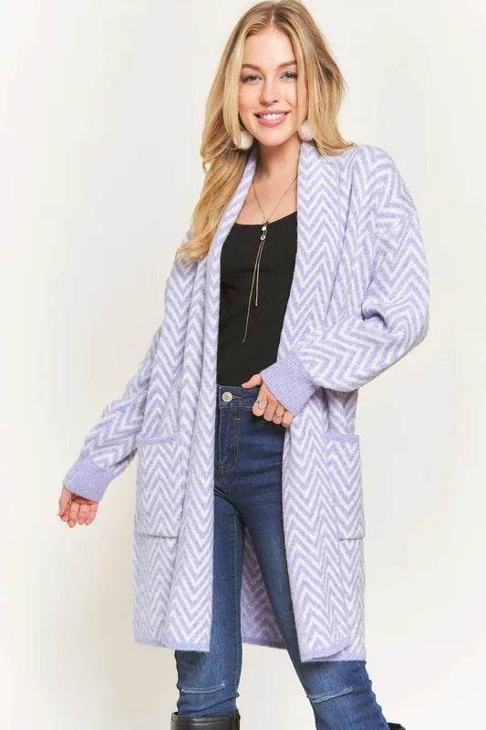 ADORA Chevron Sweater Cardigan - Shop Style & More | Fresh Looks, Everyday Deals & Free Shipping