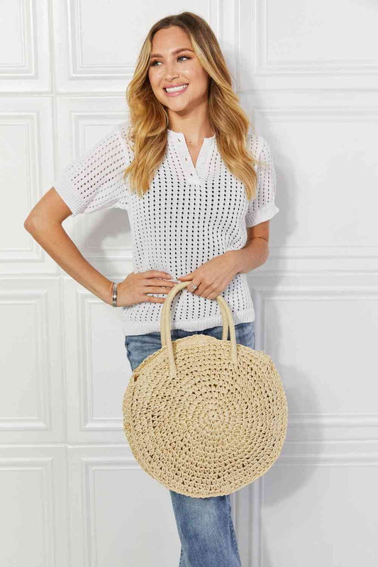 Justin Taylor Beach Date Straw Rattan Handbag in Ivory - Shop Style & More | Fresh Looks, Everyday Deals & Free Shipping