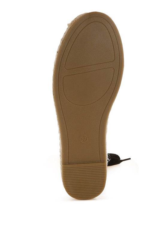 Yalva Microfiber Detachable Lace Espadrilles - Shop Style & More | Fresh Looks, Everyday Deals & Free Shipping