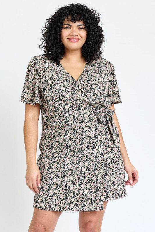 Ditsy Floral Wrap Dress - Shop Style & More | Fresh Looks, Everyday Deals & Free Shipping