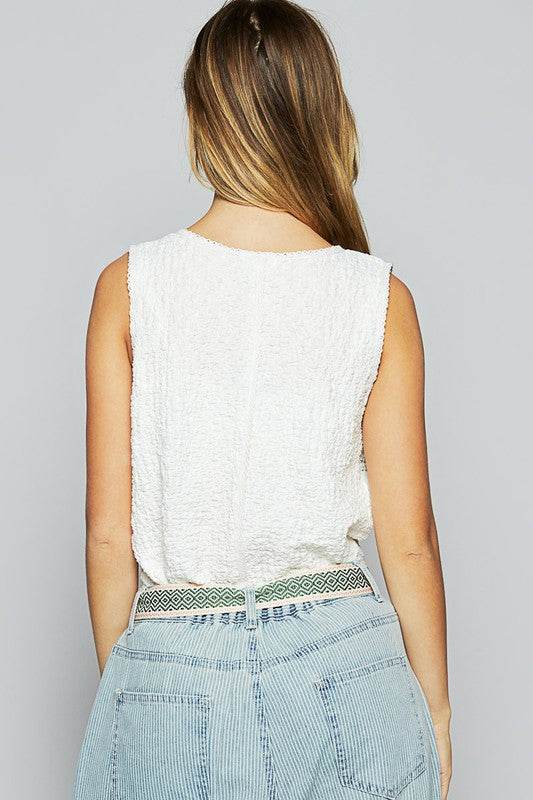 POL Lace Trim Scoop Neck Wide Strap Tank - Shop Style & More | Fresh Looks, Everyday Deals & Free Shipping