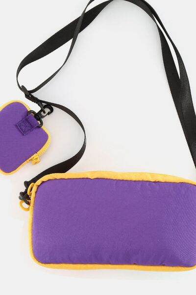 Himawari Removable Strap Nylon Crossbody Bag with EarPods Bag - Shop Style & More | Fresh Looks, Everyday Deals & Free Shipping