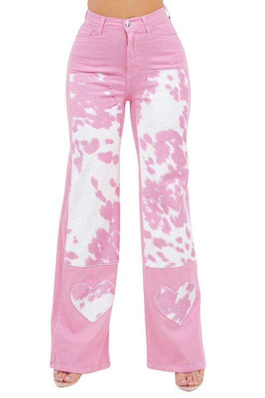 Rodeo Wide Leg Jean in Pink - Shop Style & More | Fresh Looks, Everyday Deals & Free Shipping