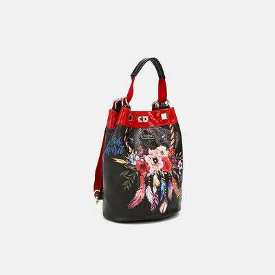 Nicole Lee USA Flower Pattern Adjustable Strap Backpack Bag - Shop Style & More | Fresh Looks, Everyday Deals & Free Shipping