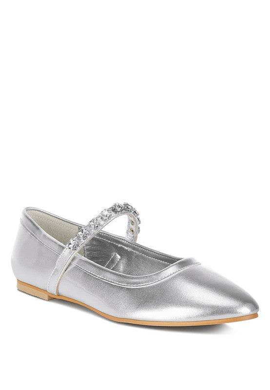 Gloxinia Metallic Mary Jane Ballerinas - Shop Style & More | Fresh Looks, Everyday Deals & Free Shipping