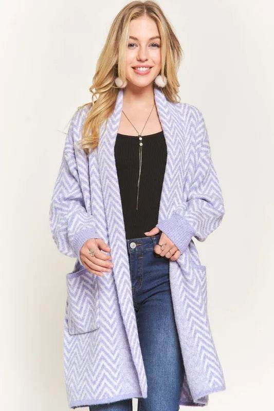 ADORA Chevron Sweater Cardigan - Shop Style & More | Fresh Looks, Everyday Deals & Free Shipping