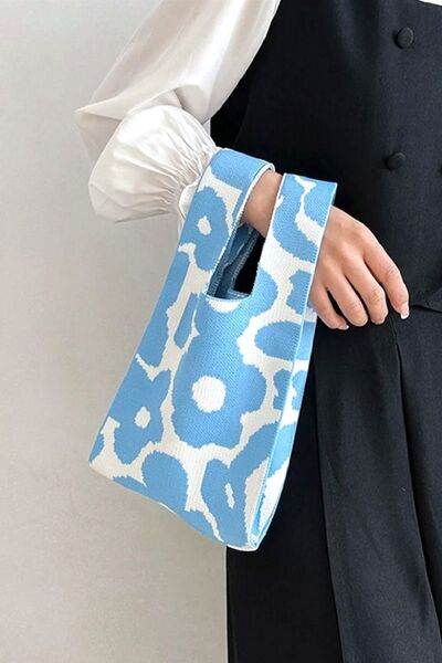 Zenana Flower Eco-Friendly Knitted Handbag - Shop Style & More | Fresh Looks, Everyday Deals & Free Shipping