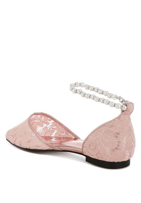 Shrami Pearl & Rhinestone Strap Flat Sandals - Shop Style & More | Fresh Looks, Everyday Deals & Free Shipping