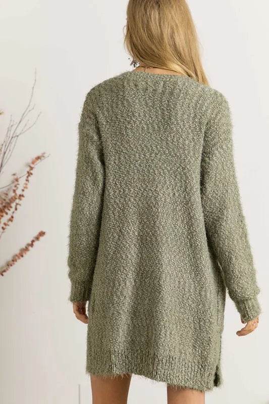ADORA Comfy Fuzzy Sweater Cardigan - Shop Style & More | Fresh Looks, Everyday Deals & Free Shipping
