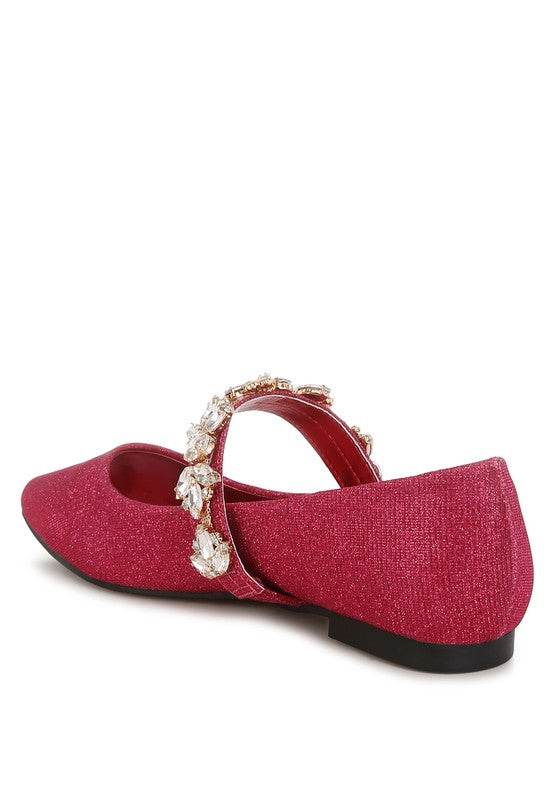 Flavia Diamante Brooch Glitter Ballerinas - Shop Style & More | Fresh Looks, Everyday Deals & Free Shipping