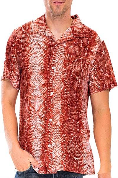 Red Snake Button Down Shirt - Shop Style & More | Fresh Looks, Everyday Deals & Free Shipping