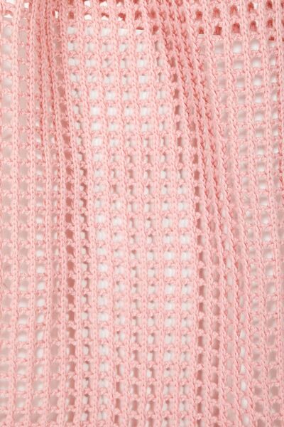 Fame Pointelle Knit Crochet Tote Bag Bags