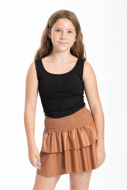 Juniors Leather Julia Skirt - Shop Style & More | Fresh Looks, Everyday Deals & Free Shipping