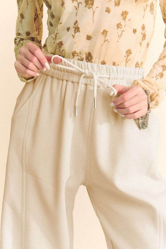 Davi & Dani Drawstring Wide Leg Sweatpants - Shop Style & More | Fresh Looks, Everyday Deals & Free Shipping