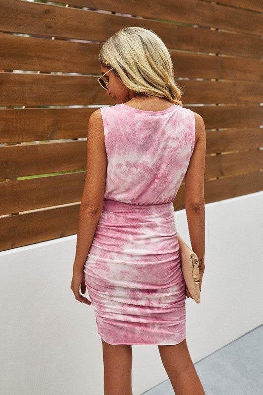 Crew Neck Tie Dye Sleeveless Dress - Shop Style & More | Fresh Looks, Everyday Deals & Free Shipping