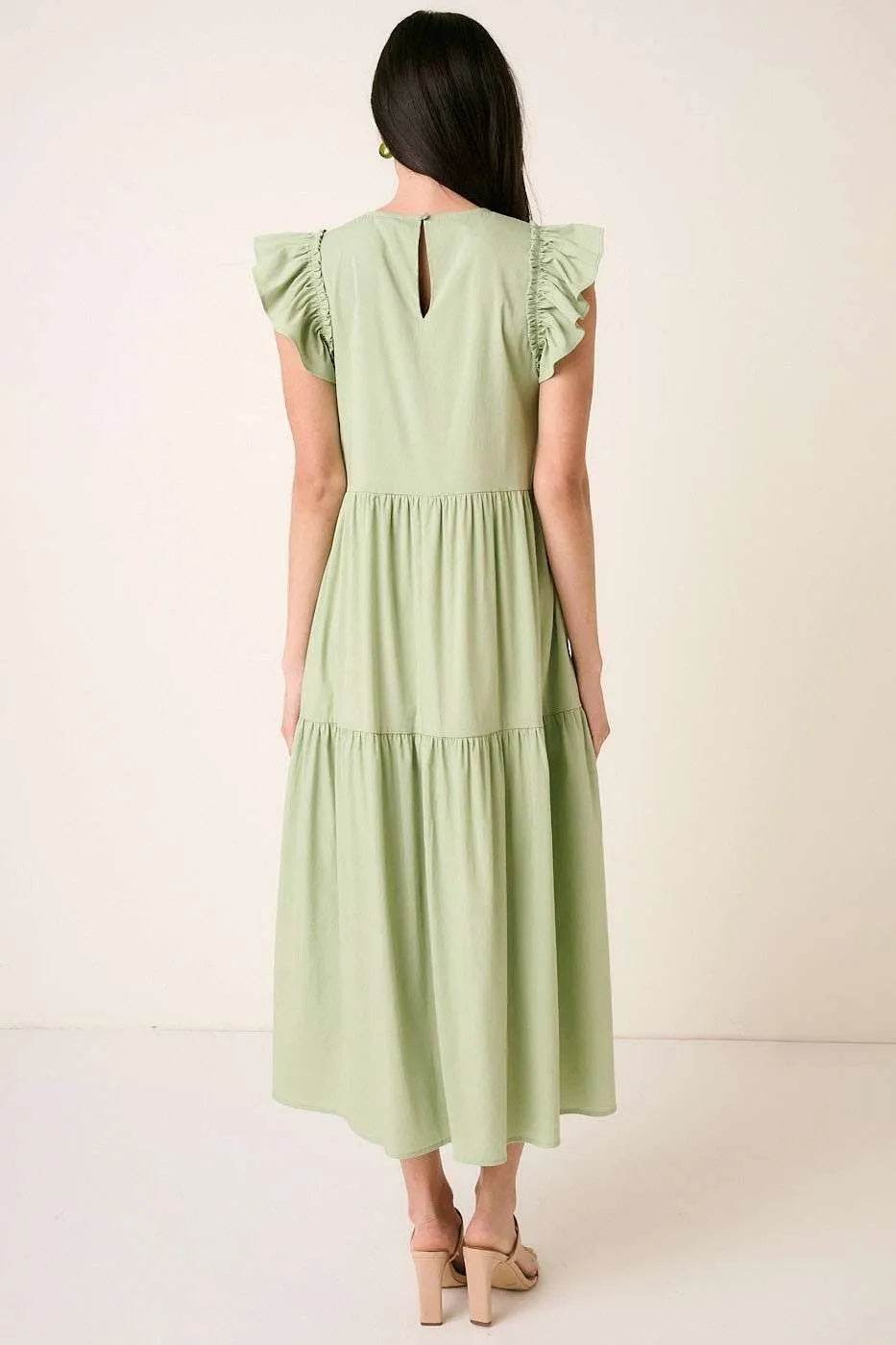 Mittoshop Ruffle Short Sleeve Tiered Maxi Dress - Shop Style & More | Fresh Looks, Everyday Deals & Free Shipping