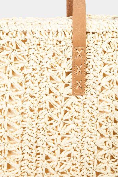 Fame Straw Braided Tote Bag - Shop Style & More | Fresh Looks, Everyday Deals & Free Shipping