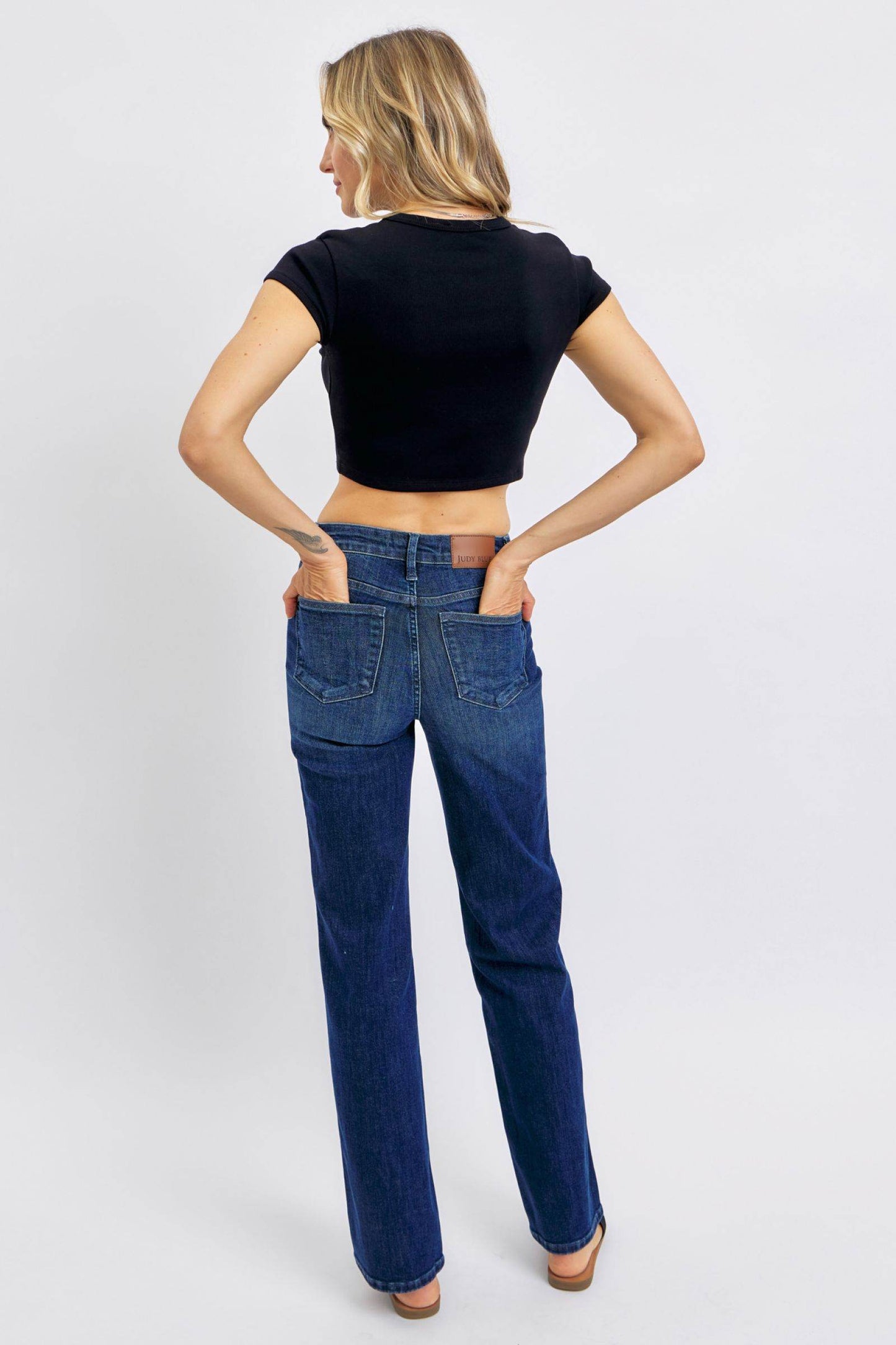Judy Blue Full Size Tummy Control Straight Jeans Plus Size - Shop Style & More | Fresh Looks, Everyday Deals & Free Shipping