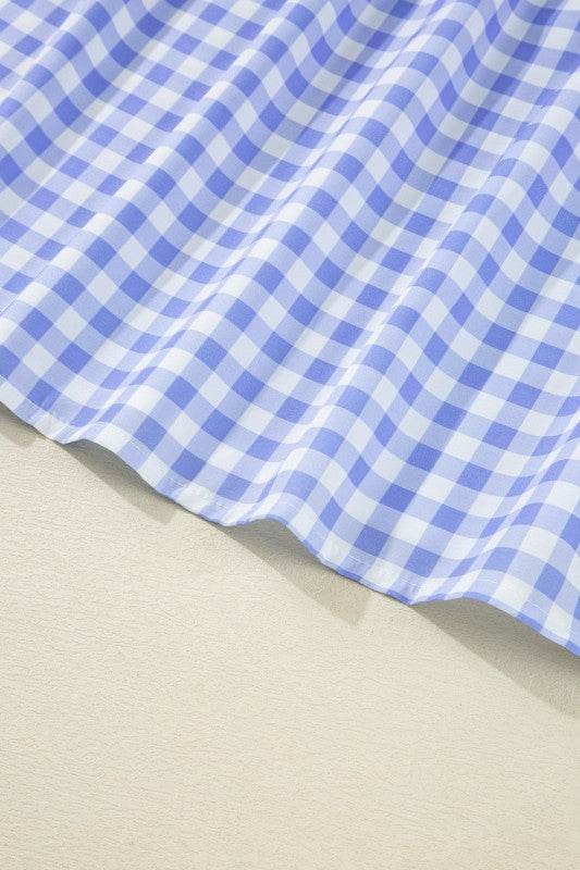 Blue Gingham plaid check maxi dress - Shop Style & More | Fresh Looks, Everyday Deals & Free Shipping