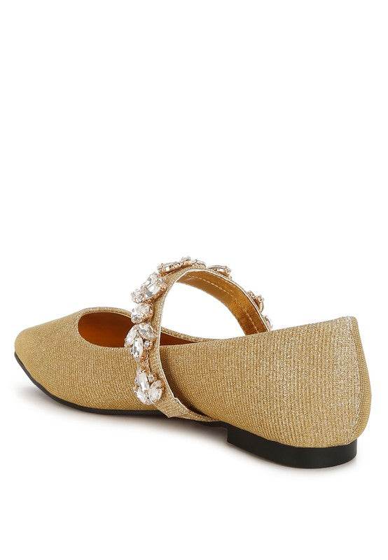 Flavia Diamante Brooch Glitter Ballerinas - Shop Style & More | Fresh Looks, Everyday Deals & Free Shipping