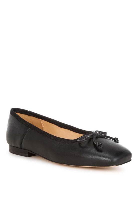 Lutten Square-Toe Bow Ballerinas - Shop Style & More | Fresh Looks, Everyday Deals & Free Shipping
