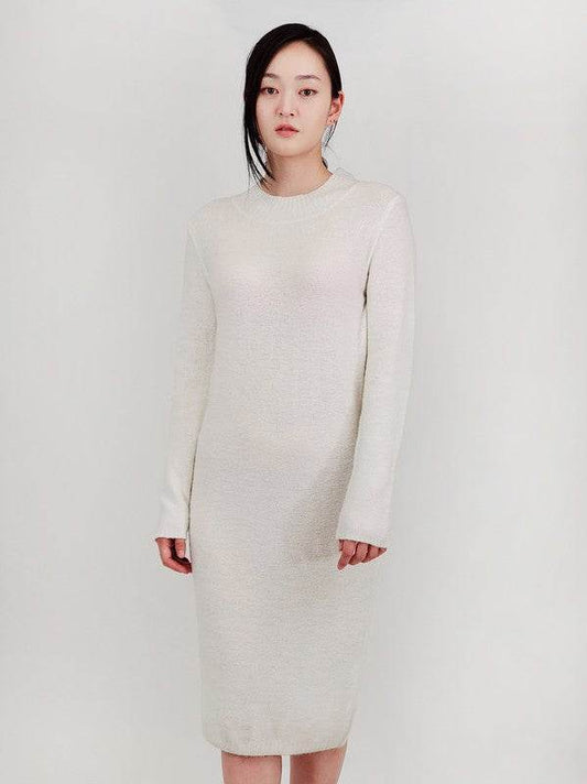 Loose Fit Long Sleeve Textured Midi Sweater Dress - Shop Style & More | Fresh Looks, Everyday Deals & Free Shipping