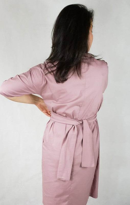 White Dress jacket 3/4 sleeve ties in front with p - Shop Style & More | Fresh Looks, Everyday Deals & Free Shipping